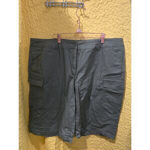 EUC Ellos Cargo Shorts Olive Green Sz 22